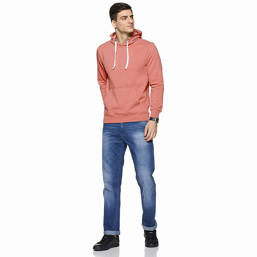 New Arrival Custom Wholesale Blank 300 Gsm Heavyweight 100% Cotton Fleece Pullover Men Hoodie In Bulk